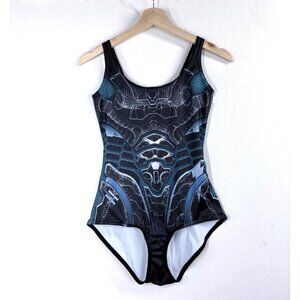 BlackMilk Navy Mecha Sleeveless Bodysuit Size Small NWOT